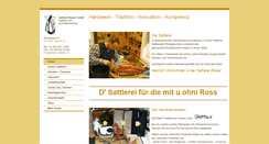 Desktop Screenshot of blaser-sattlerei.ch